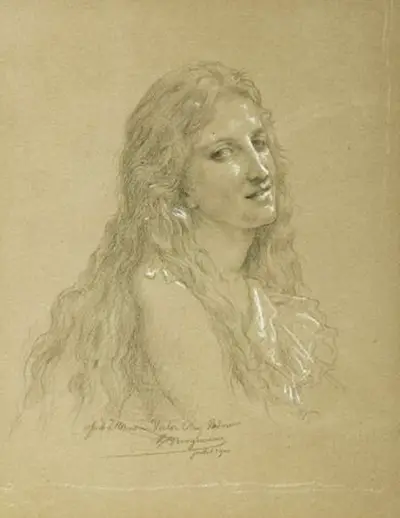 Drawing of a Woman William-Adolphe Bouguereau